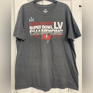Fanatics Gray Buccaneers Super Bowl LV Champions T-Shirt XXL